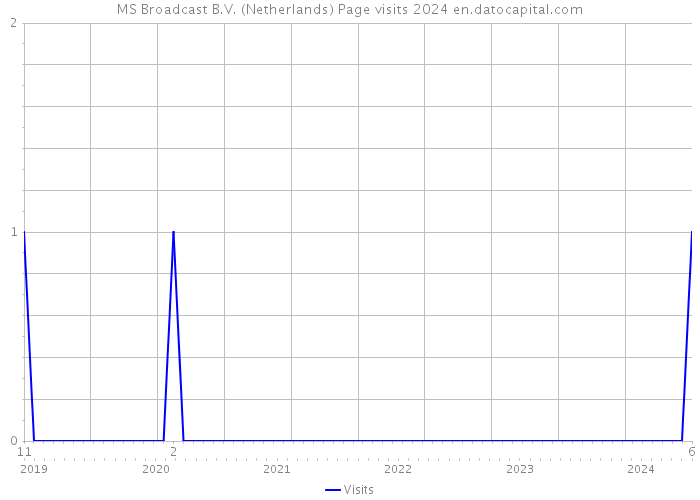 MS Broadcast B.V. (Netherlands) Page visits 2024 