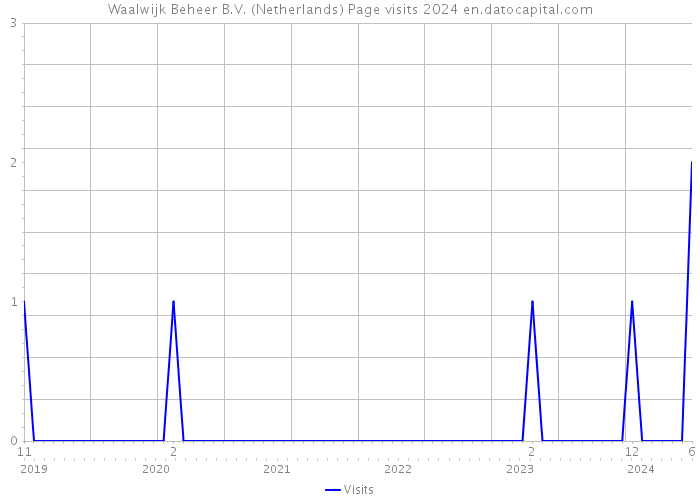 Waalwijk Beheer B.V. (Netherlands) Page visits 2024 