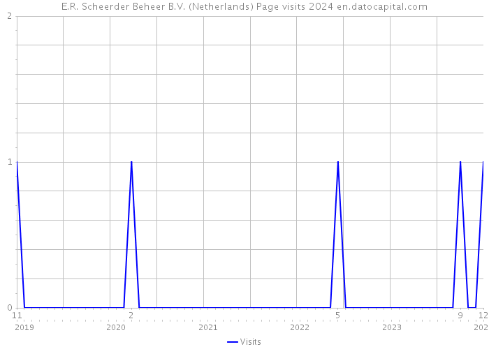 E.R. Scheerder Beheer B.V. (Netherlands) Page visits 2024 
