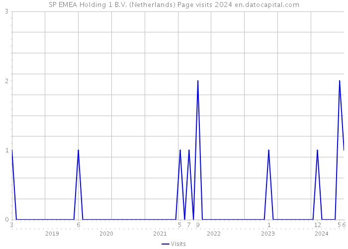 SP EMEA Holding 1 B.V. (Netherlands) Page visits 2024 