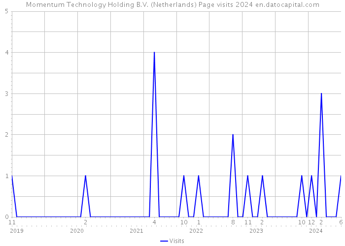 Momentum Technology Holding B.V. (Netherlands) Page visits 2024 