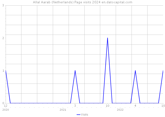 Allal Aarab (Netherlands) Page visits 2024 