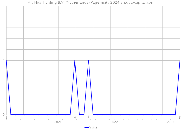 Mr. Nice Holding B.V. (Netherlands) Page visits 2024 