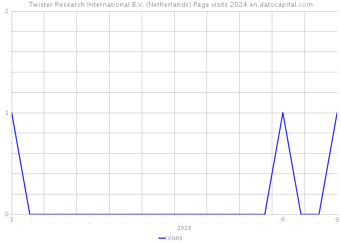 Twister Research International B.V. (Netherlands) Page visits 2024 