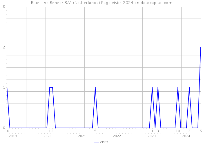 Blue Line Beheer B.V. (Netherlands) Page visits 2024 
