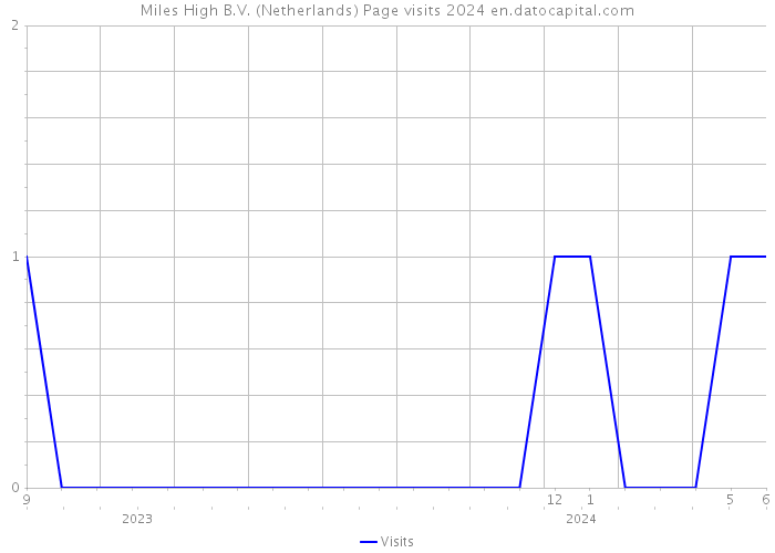 Miles High B.V. (Netherlands) Page visits 2024 