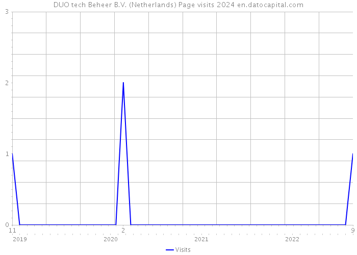 DUO tech Beheer B.V. (Netherlands) Page visits 2024 