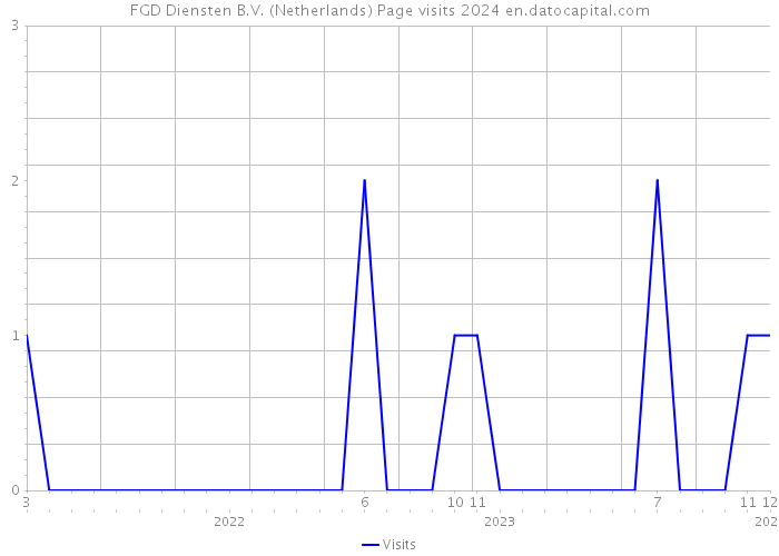 FGD Diensten B.V. (Netherlands) Page visits 2024 