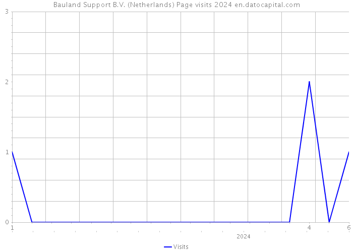 Bauland Support B.V. (Netherlands) Page visits 2024 