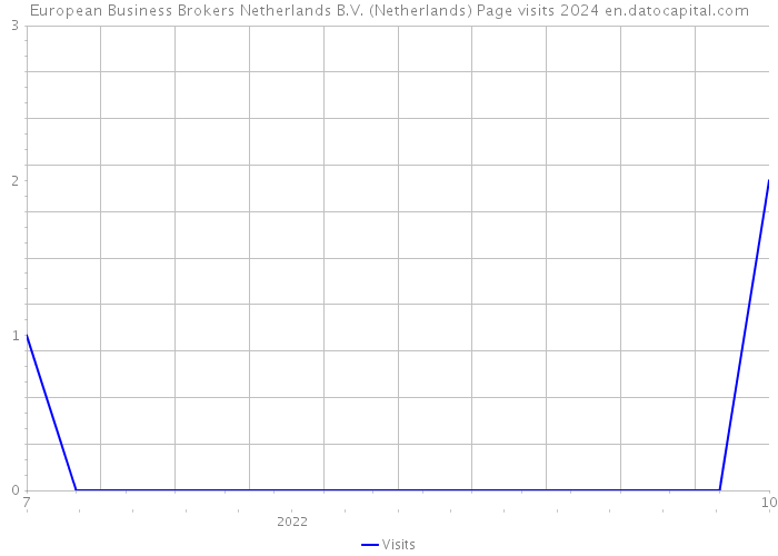 European Business Brokers Netherlands B.V. (Netherlands) Page visits 2024 