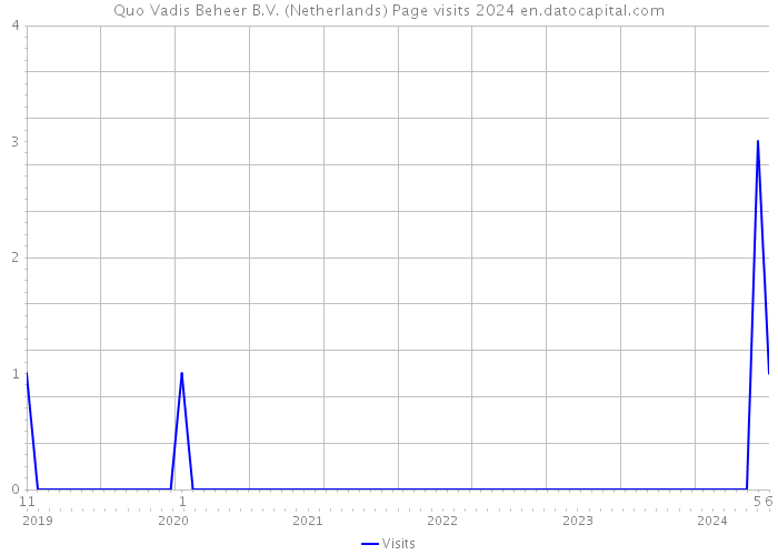 Quo Vadis Beheer B.V. (Netherlands) Page visits 2024 