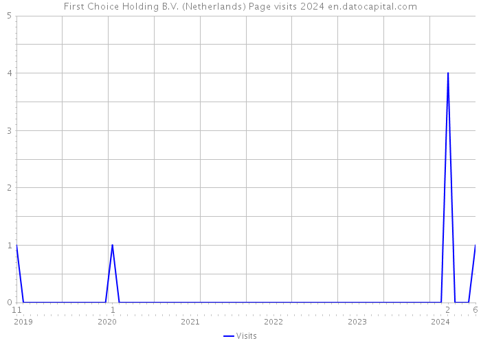 First Choice Holding B.V. (Netherlands) Page visits 2024 