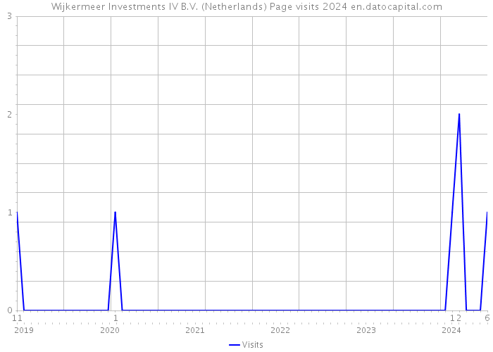 Wijkermeer Investments IV B.V. (Netherlands) Page visits 2024 