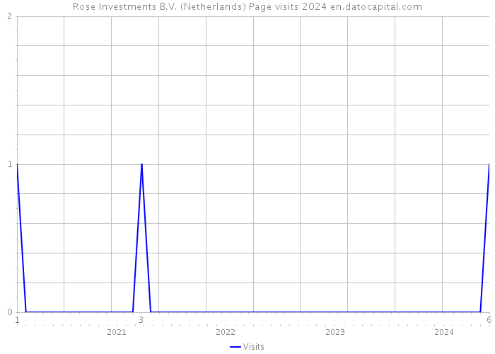 Rose Investments B.V. (Netherlands) Page visits 2024 