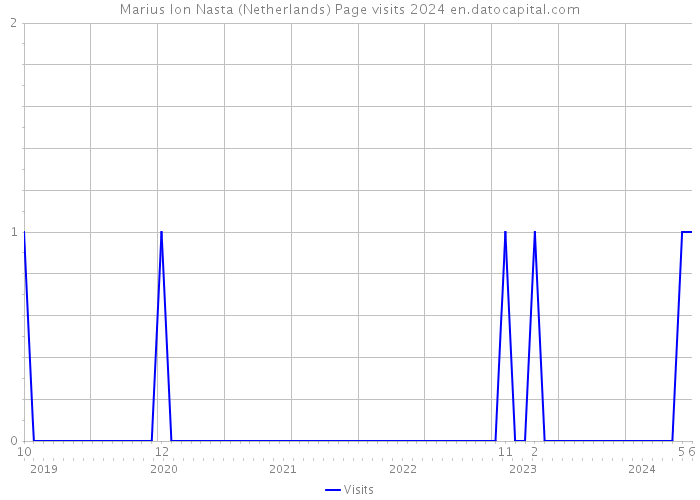 Marius Ion Nasta (Netherlands) Page visits 2024 