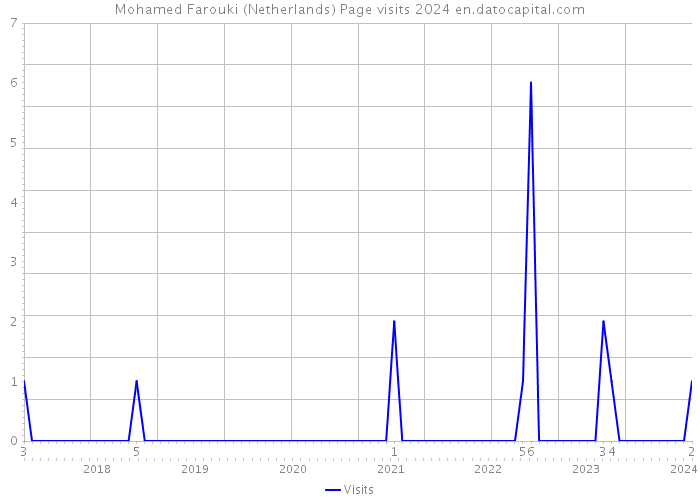 Mohamed Farouki (Netherlands) Page visits 2024 