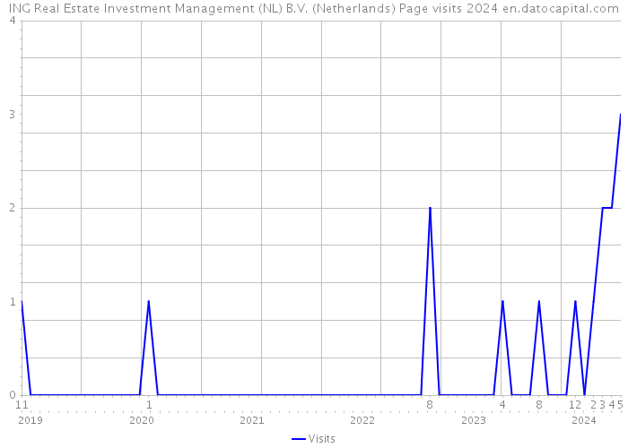 ING Real Estate Investment Management (NL) B.V. (Netherlands) Page visits 2024 