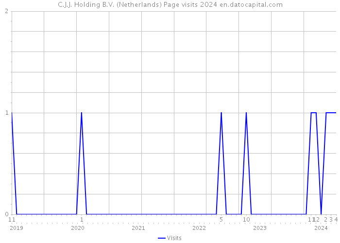 C.J.J. Holding B.V. (Netherlands) Page visits 2024 