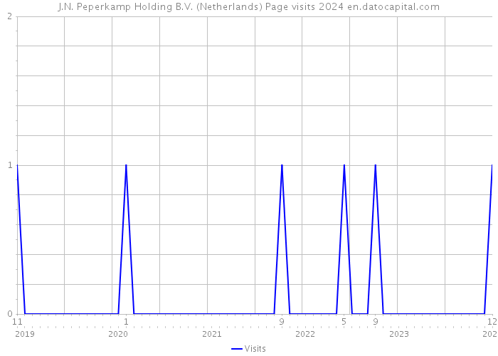 J.N. Peperkamp Holding B.V. (Netherlands) Page visits 2024 