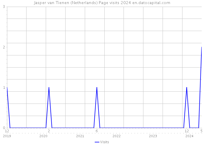 Jasper van Tienen (Netherlands) Page visits 2024 