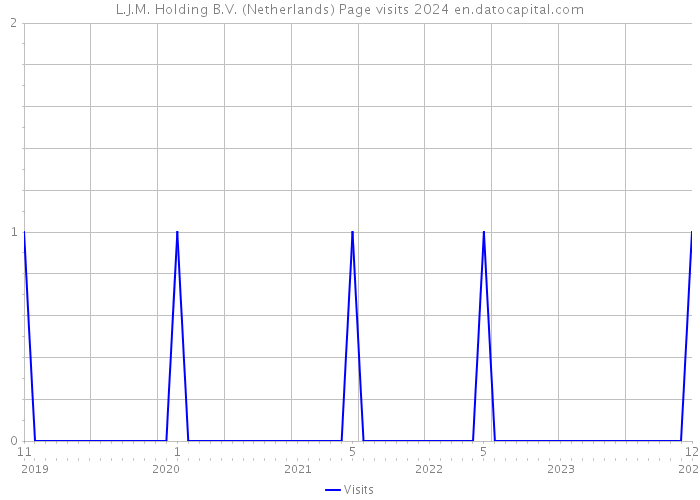L.J.M. Holding B.V. (Netherlands) Page visits 2024 