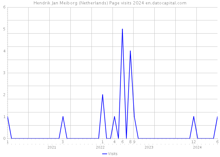 Hendrik Jan Meiborg (Netherlands) Page visits 2024 