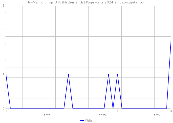 He-Ma Holdings B.V. (Netherlands) Page visits 2024 