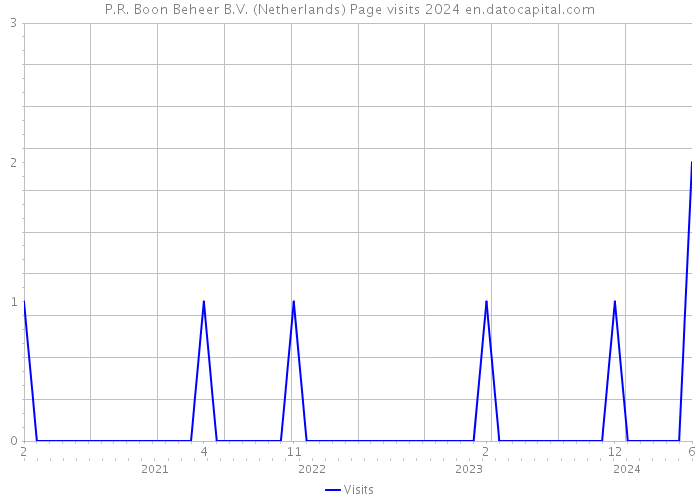 P.R. Boon Beheer B.V. (Netherlands) Page visits 2024 