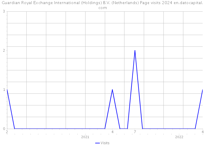 Guardian Royal Exchange International (Holdings) B.V. (Netherlands) Page visits 2024 