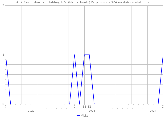 A.G. Guntlisbergen Holding B.V. (Netherlands) Page visits 2024 