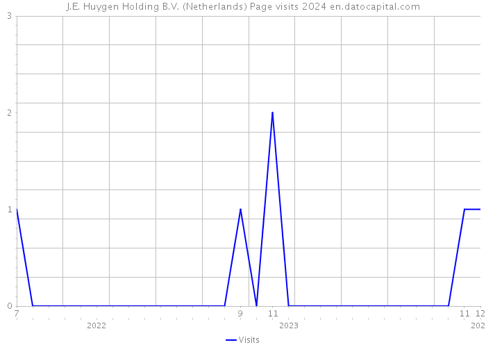J.E. Huygen Holding B.V. (Netherlands) Page visits 2024 