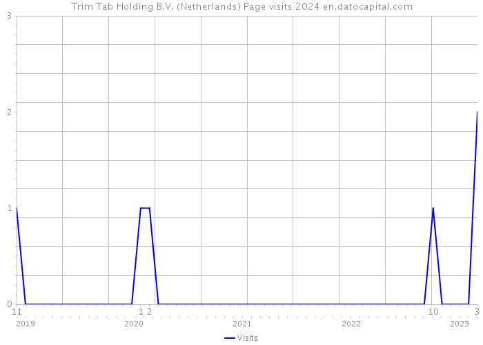 Trim Tab Holding B.V. (Netherlands) Page visits 2024 