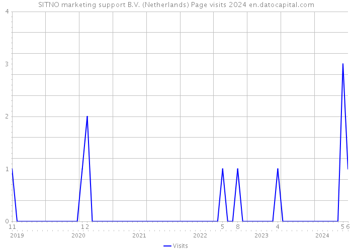 SITNO marketing support B.V. (Netherlands) Page visits 2024 