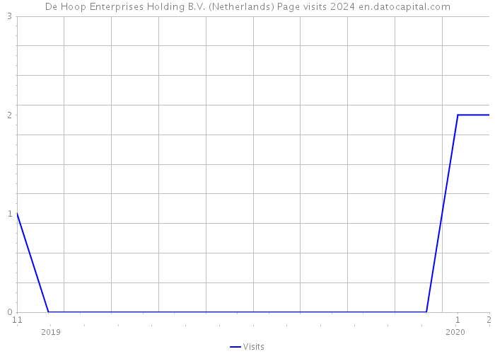 De Hoop Enterprises Holding B.V. (Netherlands) Page visits 2024 