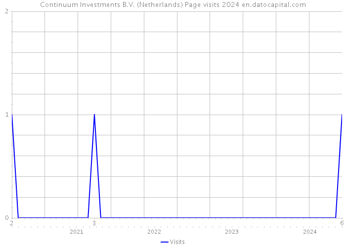 Continuum Investments B.V. (Netherlands) Page visits 2024 