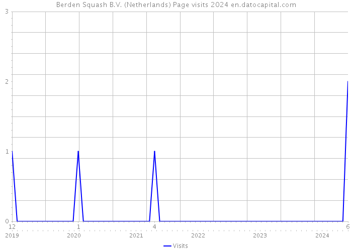Berden Squash B.V. (Netherlands) Page visits 2024 