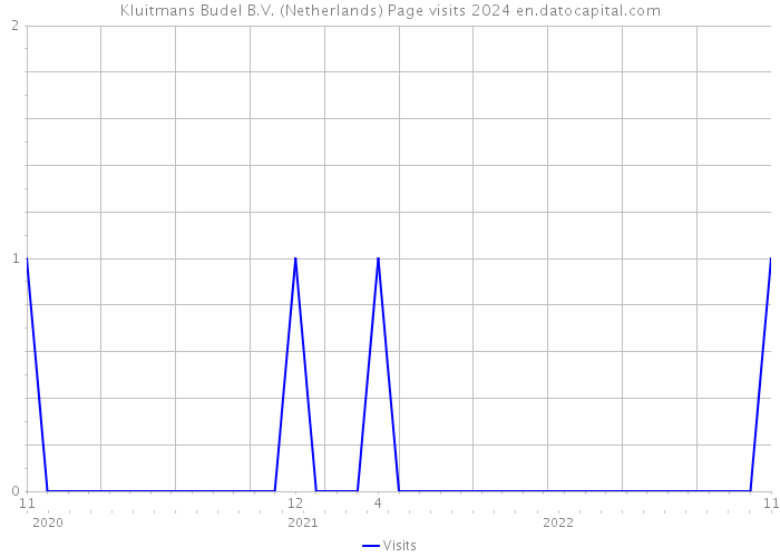 Kluitmans Budel B.V. (Netherlands) Page visits 2024 