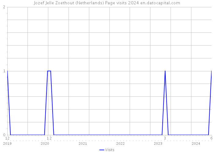 Jozef Jelle Zoethout (Netherlands) Page visits 2024 