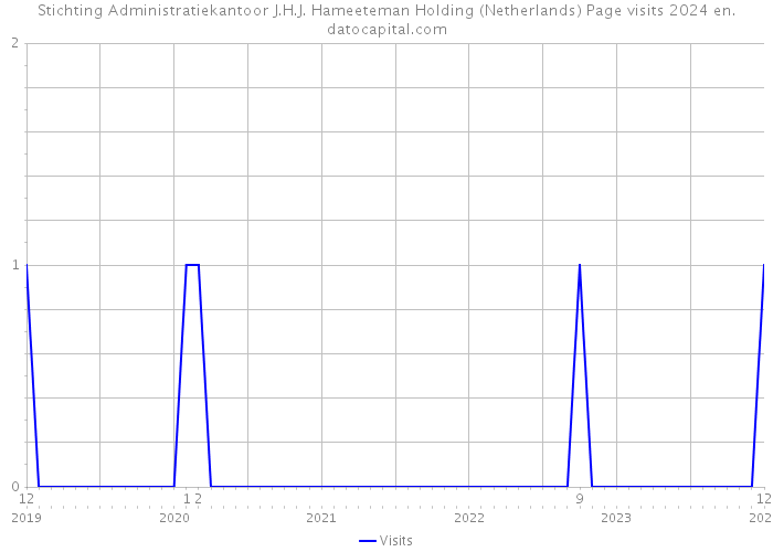 Stichting Administratiekantoor J.H.J. Hameeteman Holding (Netherlands) Page visits 2024 