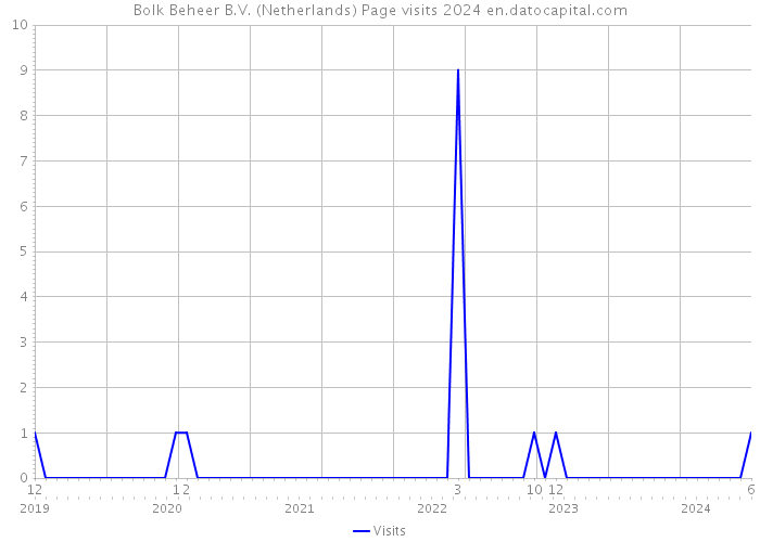 Bolk Beheer B.V. (Netherlands) Page visits 2024 