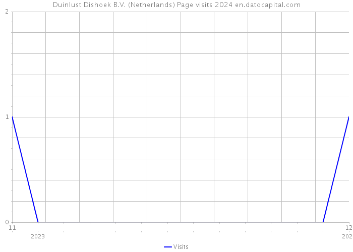 Duinlust Dishoek B.V. (Netherlands) Page visits 2024 