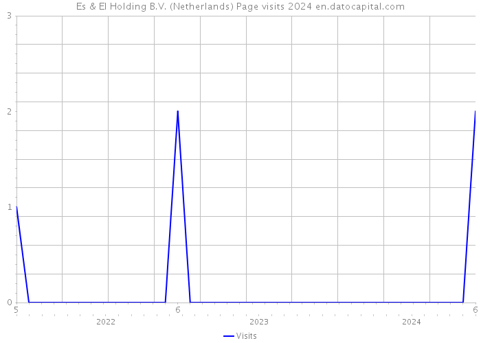Es & El Holding B.V. (Netherlands) Page visits 2024 