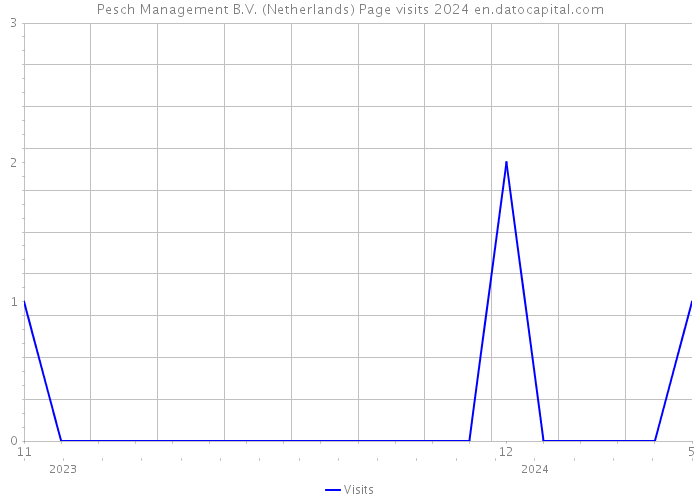 Pesch Management B.V. (Netherlands) Page visits 2024 