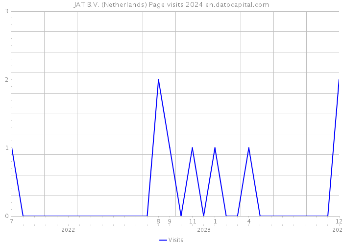 JAT B.V. (Netherlands) Page visits 2024 