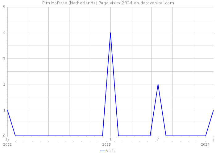 Pim Hofstee (Netherlands) Page visits 2024 