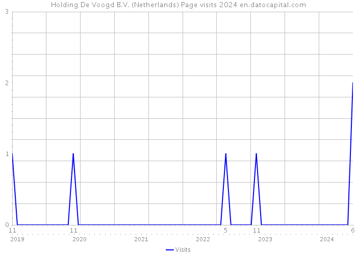 Holding De Voogd B.V. (Netherlands) Page visits 2024 