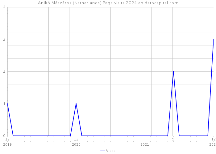 Anikó Mészáros (Netherlands) Page visits 2024 