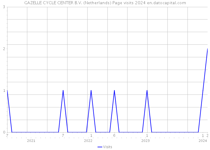 GAZELLE CYCLE CENTER B.V. (Netherlands) Page visits 2024 