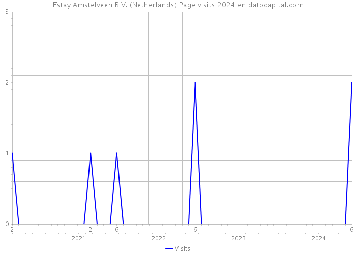 Estay Amstelveen B.V. (Netherlands) Page visits 2024 