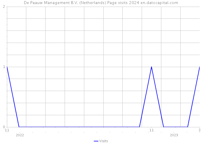 De Paauw Management B.V. (Netherlands) Page visits 2024 